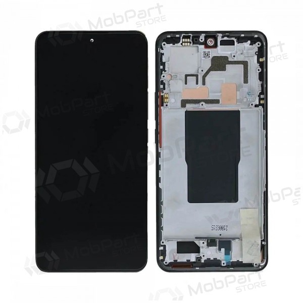 Ecrã Xiaomi 12T, 12T Pro (preto) (com moldura) (original)