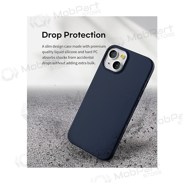 Capa para Apple iPhone 14 - Mercury Soft Feeling (azul escuro)