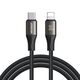 USB cabo Joyroom SA25-CL3 USB-C to Lightning 30W 1.2m preto