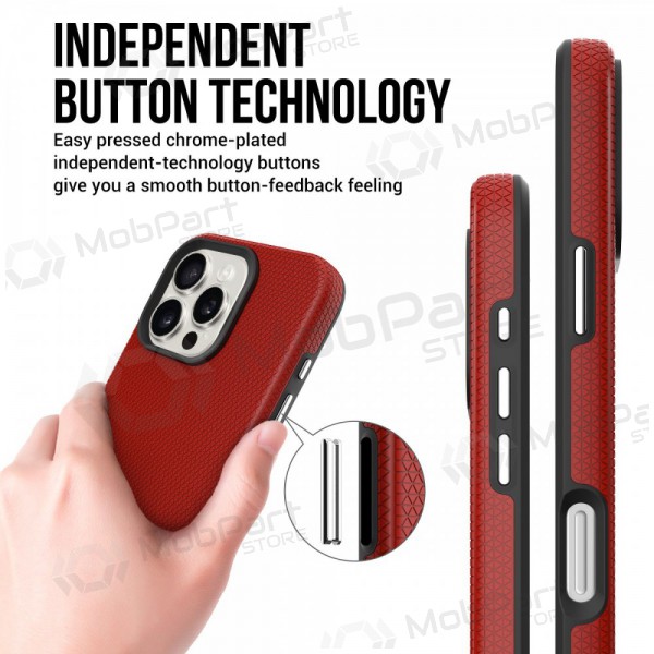 Apple iPhone 13, 14 capa „Perfectionists“ (vermelho)
