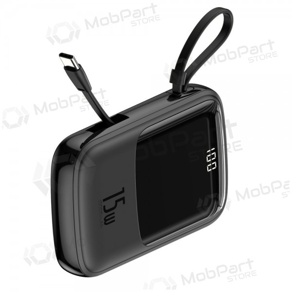 Bateria externa Power Bank Baseus Q Pow With Type-C Cable 10000mAh preto PPQD-A01