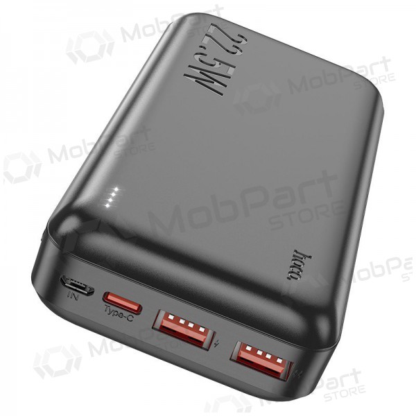 Bateria externa Power Bank Hoco J101A PD 20W+Quick Charge 3.0 22.5W 20000mAh preto Bateria externa Power Bank Hoco J101A PD 20W+Quick Charge 3.0 22.5W 20000mAh preto