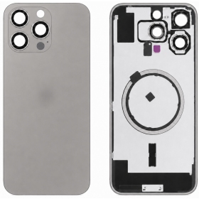Capa traseira para Apple iPhone 16 Pro Max (cinzento) (Premium)