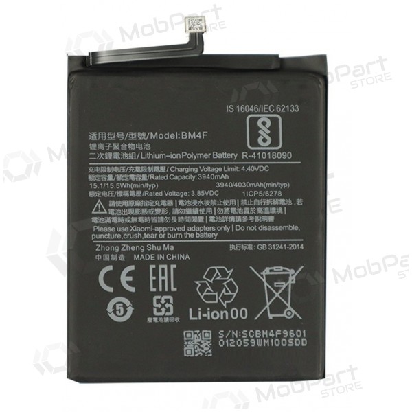 Xiaomi Mi 9 Lite, Mi A3 bateria, akumuliatorius (BM4F)