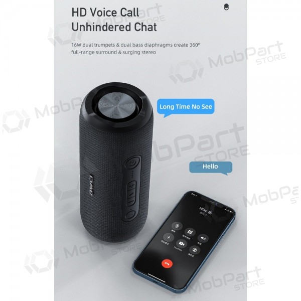 Bluetooth alto-falante portátil Awei Y669 31W preto