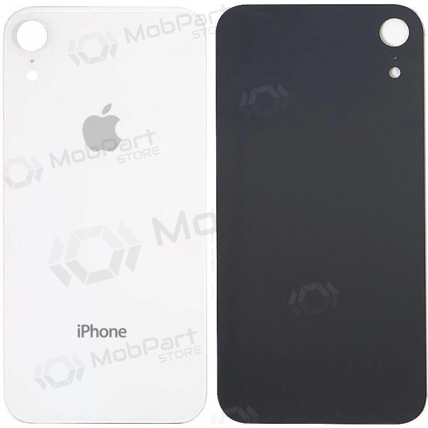 Apple iPhone XR tampa traseira da bateria (branco) (bigger hole for camera)