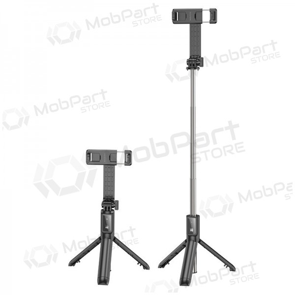 Tripé de bastão de selfie Borofone BY11 para telefone até 0.7 m Bluetooth preto
