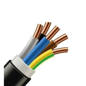 Cabo de força Prysmian Group CYKY 5x10 mm² de cobre PVC 450/750V monolítico.
