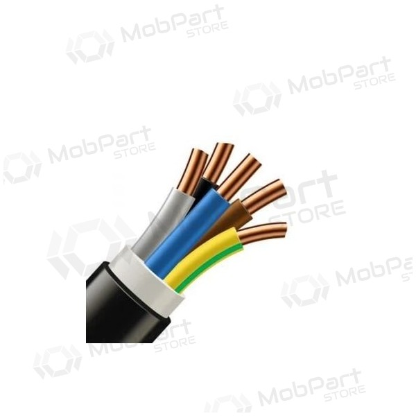 Cabo de força Prysmian Group CYKY 5x10 mm² de cobre PVC 450/750V monolítico.