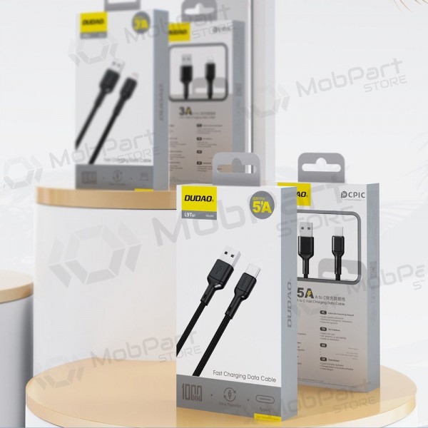 Cabo USB Dudao L9T USB-A para USB-C 5A 1.0m preto