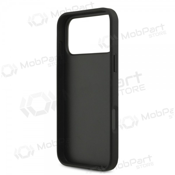 Capa para Apple iPhone 17 Pro Max - Guess PU 4G Metal Logo (cinzento)
