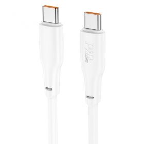 Cabo USB-C Hoco X93 USB-C para USB-C 1 m 100 W branco