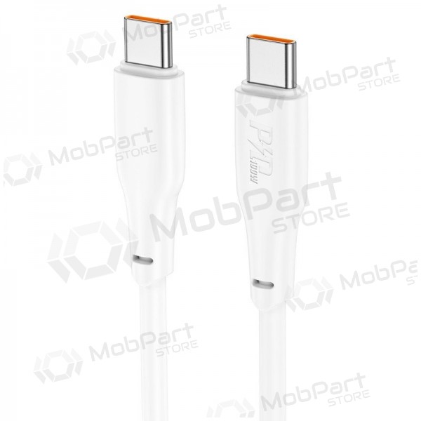 Cabo USB-C Hoco X93 USB-C para USB-C 1 m 100 W branco
