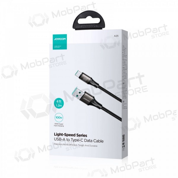 USB cabo Joyroom SA25-AC6 USB to USB-C 100W 1.2m preto