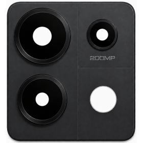 Vidro da câmera com moldura para Xiaomi Redmi Note 13 Pro 5G (preto)