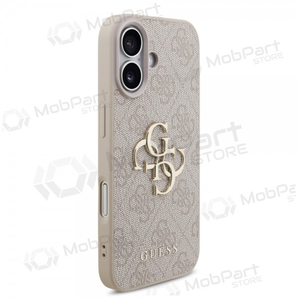 Capa para Apple iPhone 17 - Guess PU 4G Metal Logo (rosa)