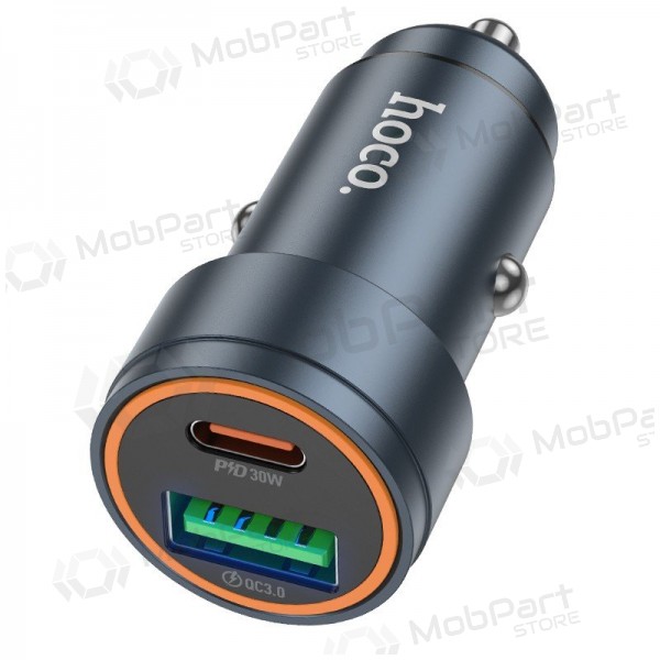 Carregador de telefone para carro Hoco Z57A 30 W USB-C + USB-A