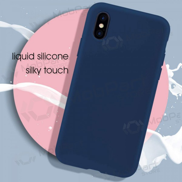Capa para Apple iPhone 12 - Liquid Silicone - 1.5mm (azul escuro)