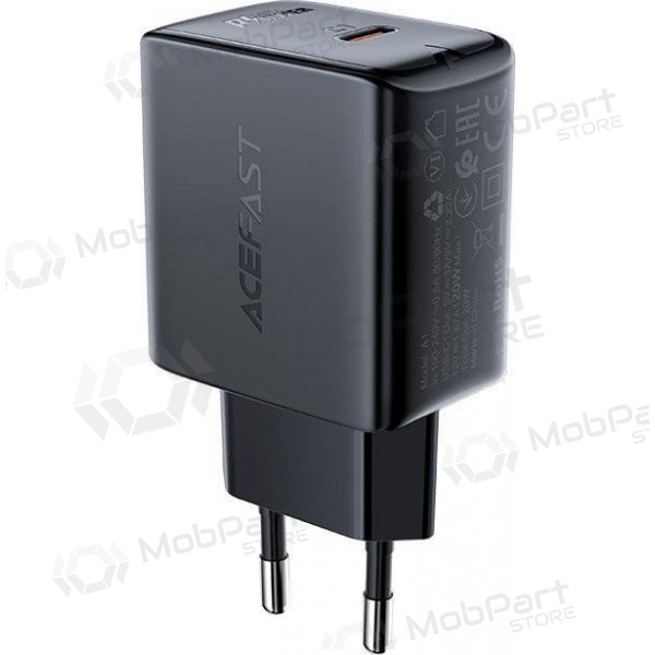 Carregador buitinis Acefast A1 PD20W USB-C preto