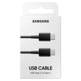 USB cabo original Samsung EP-DA705 Type-C-Type-C 1.0m na embalagem preto