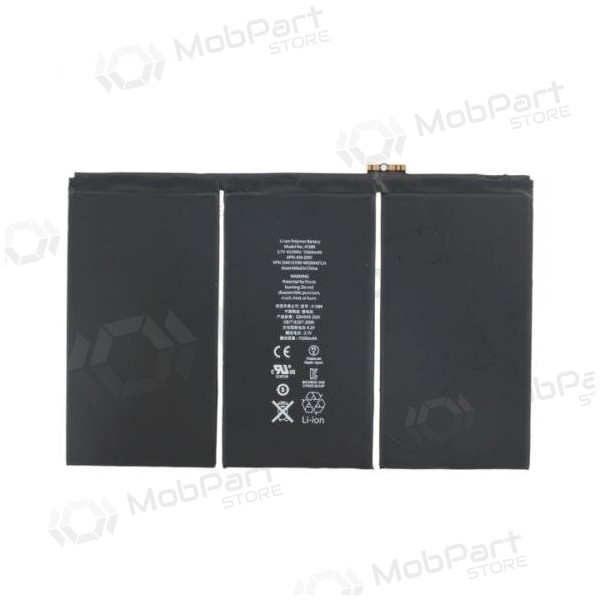 Apple iPad 3 / iPad 4 A1389 / A1460 / A1459 / A1458 bateria, akumuliatorius (11560mAh)