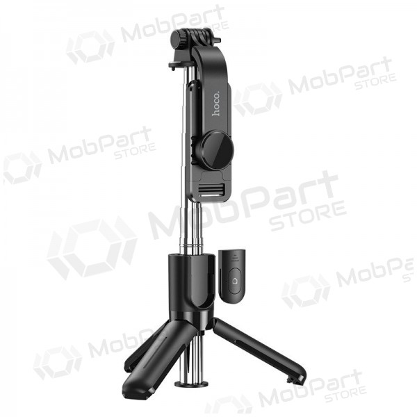 Pau de selfie tripé Hoco K17 Mini para telefone 750 mm Bluetooth preto
