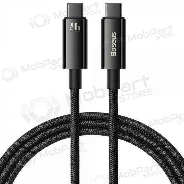 Cabo USB-C Baseus Tungsten CAWJ040001 USB-C para USB-C 1 m 240 W preto