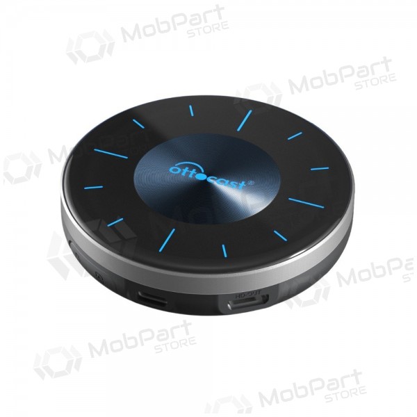 Adaptador sem fios CarPlay / Android Auto Ottocast OttoAiBox P3 PCS46 preto