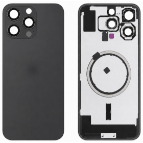 Capa traseira para Apple iPhone 16 Pro Max (preto) (Premium)