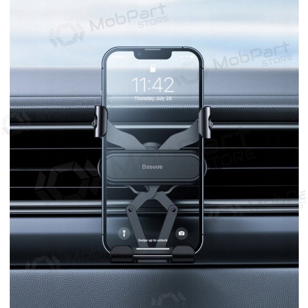 Suporte para telefone de carro Baseus mounted on ventilation grilles, magnetic, preto SUWX010001