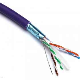 Cabo de comunicação Excel 190-076 Cat6 F/UTP (LZSH, B2CA, roxo, rolo 305m.)