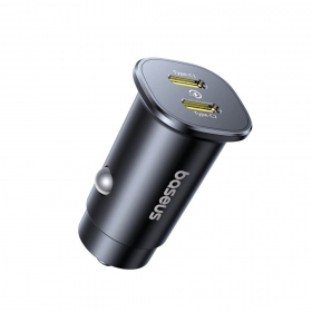 Carregador de carro Baseus GoTrip 2xUSB-C 30W preto C00072300123-01