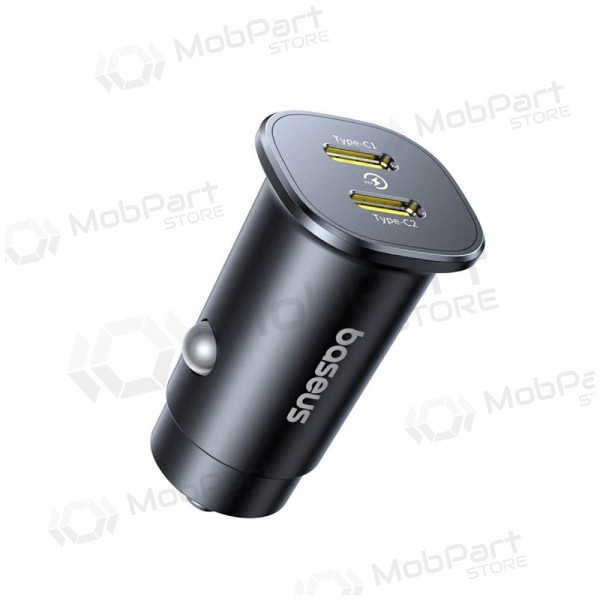 Carregador de carro Baseus GoTrip 2xUSB-C 30W preto C00072300123-01