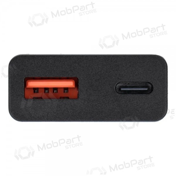 Carregador de telefone Blue Star Slim 25 W GaN USB-C + USB-A preto