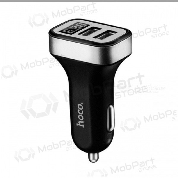 Carregador de carro HOCO Z3 Dual Usb (Display, 3.1A) (preto)