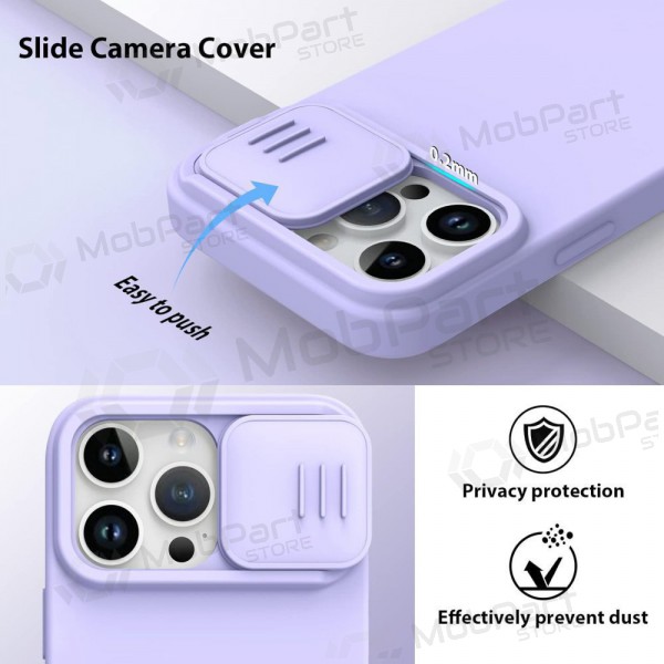 Capa para Apple iPhone 14 - Nillkin Silicone (violeta claro)