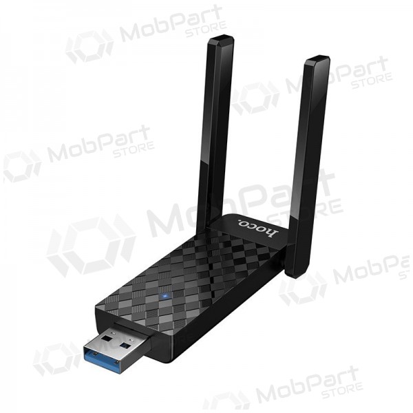 Adaptador USB Wi-Fi Hoco HI34 USB 3.0 Wi-Fi 6 preto
