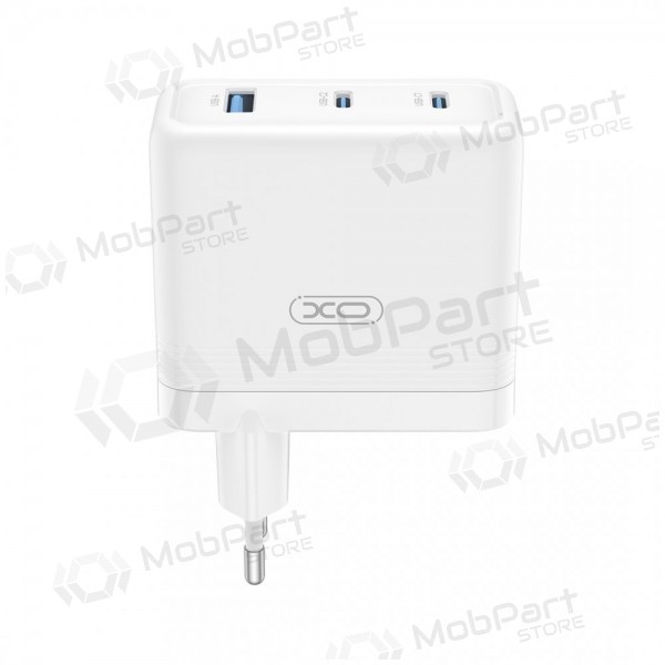 Carregador de telefone XO CE35 100 W 2x USB-C + USB-A branco