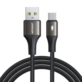 USB cabo Joyroom SA25-AC3 USB to USB-C 3A 1.2m preto