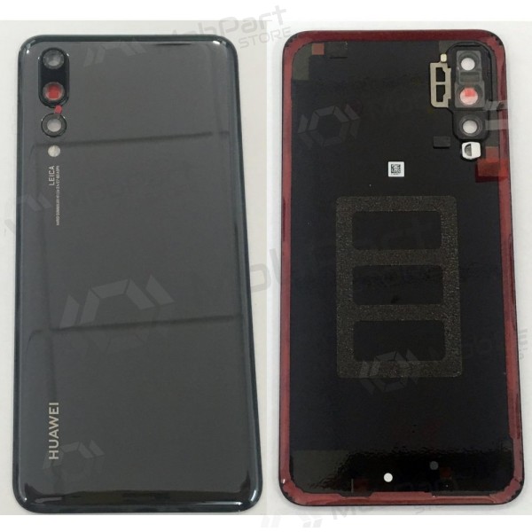 Huawei P20 Pro tampa traseira da bateria (preto) (service pack) (original)