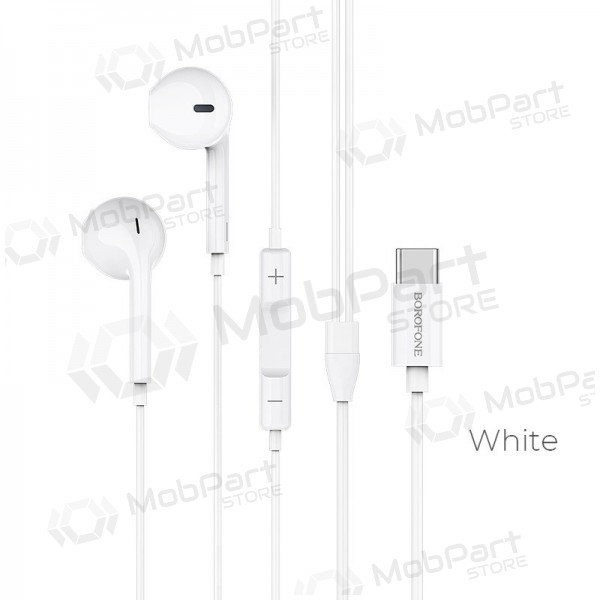 Mãos livres Borofone BM27 Type-C (branco)