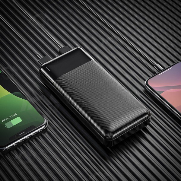Bateria externa Power Bank Hoco J72A 20000mAh preto