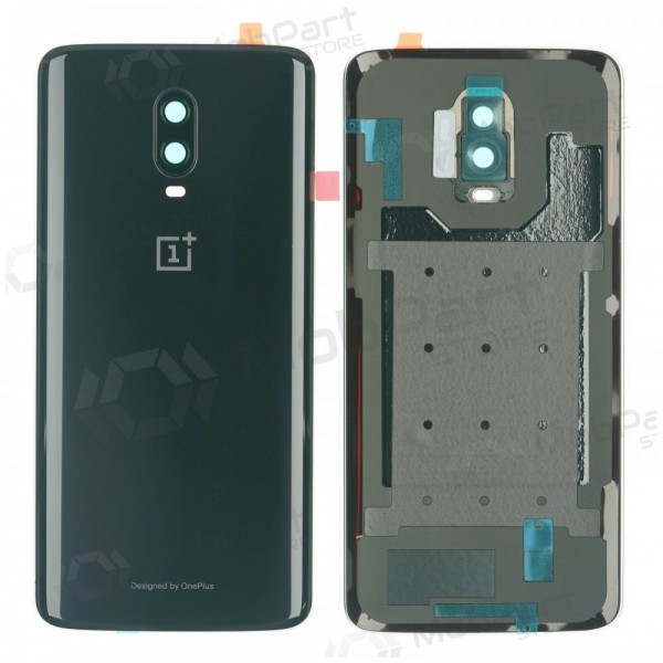 OnePlus 6T tampa traseira da bateria preto (Midnight Black) (usado grade B, original)
