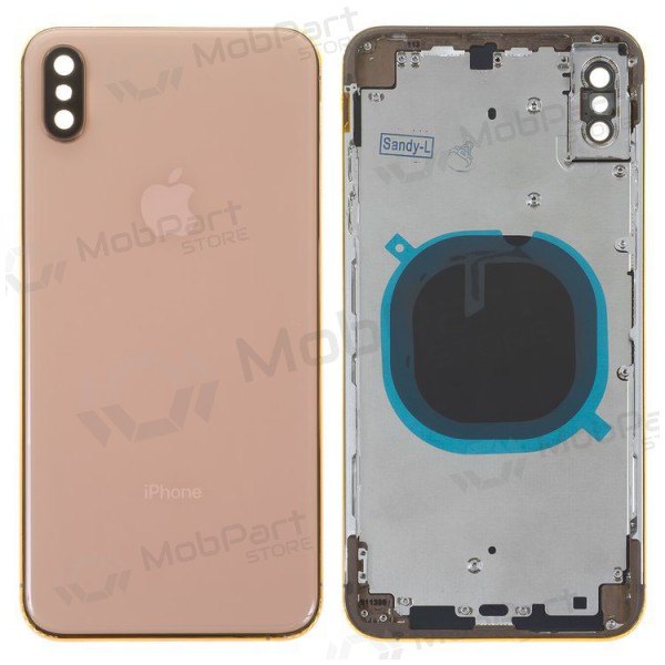 Tampa traseira da bateria para Apple iPhone XS Max (dourada) completa