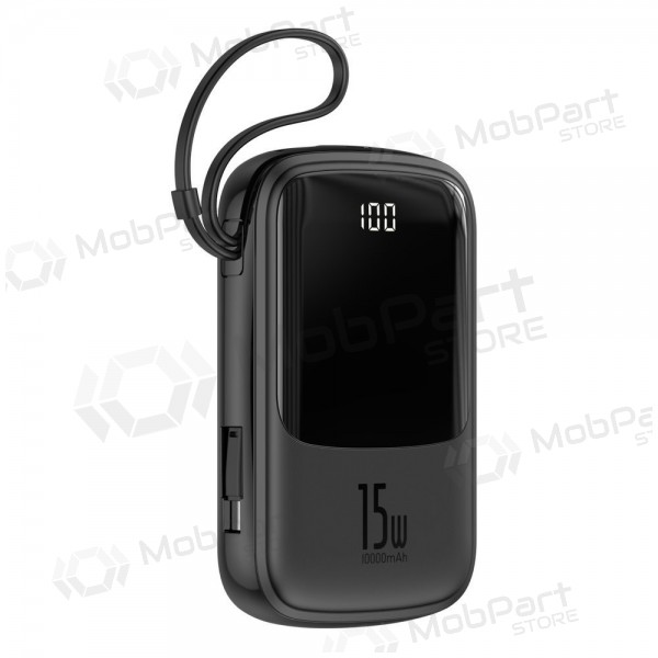 Bateria externa Power Bank Baseus Q Pow With Type-C Cable 10000mAh preto PPQD-A01