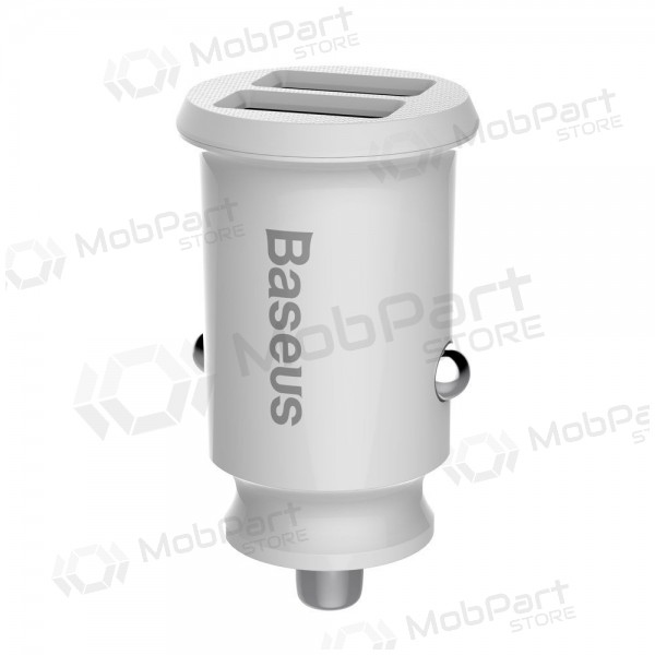 Carregador automobilinis Baseus Grain (3.1A) x 2 USB CCALL-ML02 (branco)