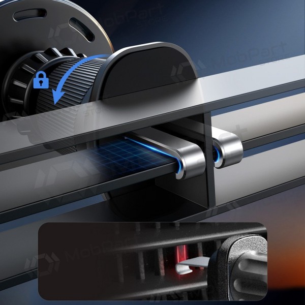 Suporte para telemóvel para carro com carregamento sem fios Joyroom JR-ZS502 MagSafe 15 W USB-C para grelha de ventilação e painel de instrumentos
