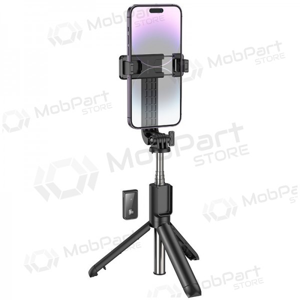 Tripé de bastão de selfie Borofone BY11 para telefone até 0.7 m Bluetooth preto