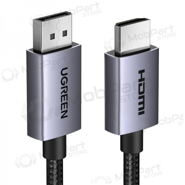 Cabo HDMI Ugreen DP125 DisplayPort para HDMI 2 m 4K 30 Hz preto