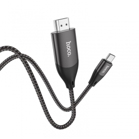Cabo Hoco UA16 Type-C to HDMI 2.0m cinza